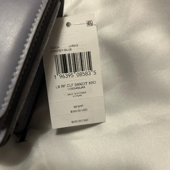 NWT Coach 1941 Bandit Crossbody in Silver / Grey Blue - Picture 3 of 14